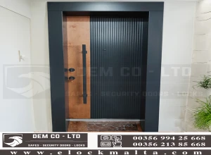 modern-striped door